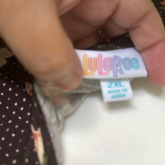 EUC LulaRoe Ana long Maxi 2XL floral print shoulder-hem 60”pit2pit 21” stretch - Picture 5 of 7